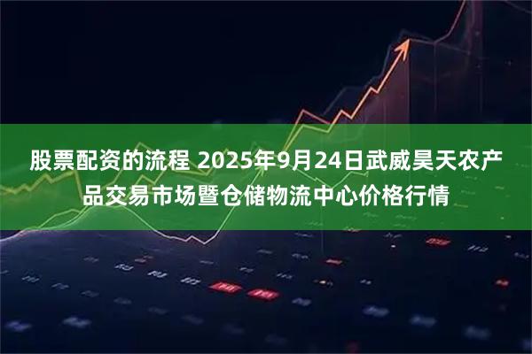 股票配资的流程 2025年9月24日武威昊天农产品交易市场暨仓储物流中心价格行情
